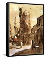 The Blue Mosque, Cairo, Egypt, 1928-Louis Cabanes-Framed Stretched Canvas