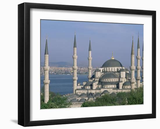 The Blue Mosque (Sultan Ahmet Mosque), Istanbul, Marmara Province, Turkey-Bruno Morandi-Framed Photographic Print