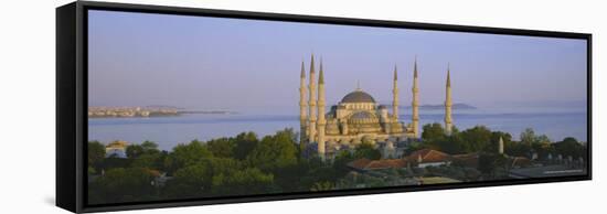 The Blue Mosque (Sultan Ahmet Mosque), Istanbul, Turkey, Europe-Simon Harris-Framed Stretched Canvas