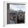 The Blue Mosque Viewed Over the Domes of the Hagia Sophia-Alex Saberi-Framed Premium Photographic Print