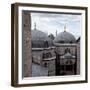 The Blue Mosque Viewed Over the Domes of the Hagia Sophia-Alex Saberi-Framed Photographic Print