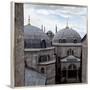 The Blue Mosque Viewed Over the Domes of the Hagia Sophia-Alex Saberi-Framed Photographic Print