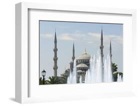 The Blue Mosque.-Jon Hicks-Framed Photographic Print