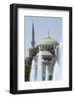 The Blue Mosque.-Jon Hicks-Framed Photographic Print