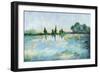 The Blue Pond-Jacob Q-Framed Art Print