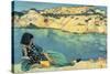 The Blue Pool-Augustus John-Stretched Canvas