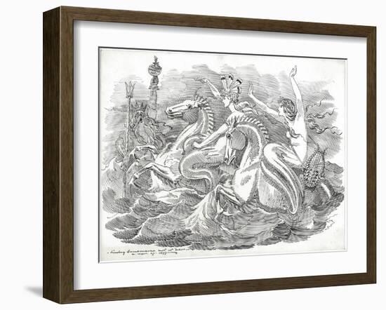 The Blue Riband of the Ocean, 1899-Edward Linley Sambourne-Framed Giclee Print