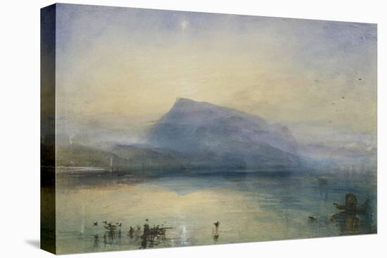 The Blue Rigi, Sunrise-J. M. W. Turner-Stretched Canvas