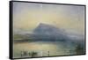 The Blue Rigi, Sunrise-J. M. W. Turner-Framed Stretched Canvas