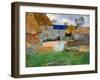 The Blue Roof or Pouldu Farm, 1890-Paul Gauguin-Framed Giclee Print