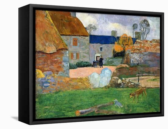The Blue Roof or Pouldu Farm, 1890-Paul Gauguin-Framed Stretched Canvas