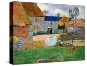 The Blue Roof or Pouldu Farm, 1890-Paul Gauguin-Stretched Canvas