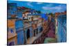 The Blue Rooftops in Jodhpur, the Blue City, Rajasthan, India, Asia-Laura Grier-Stretched Canvas