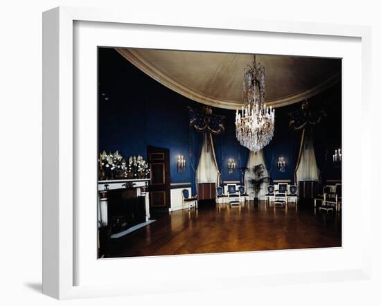 The Blue Room in the White House-null-Framed Photographic Print