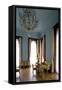 The Blue Room with Plasterwork Decoration on the Walls-null-Framed Stretched Canvas