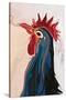 The Blue Rooster-Rabi Khan-Stretched Canvas