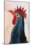 The Blue Rooster-Rabi Khan-Mounted Art Print