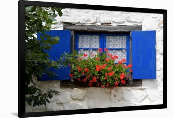 The Blue Shutters-Philippe Sainte-Laudy-Framed Photographic Print