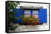 The Blue Shutters-Philippe Sainte-Laudy-Framed Stretched Canvas