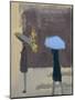 The Blue Umbrella, 2017-Michael G. Clark-Mounted Giclee Print