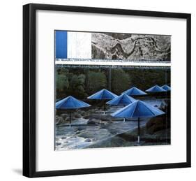 The Blue Umbrellas, 1991-Christo-Framed Art Print