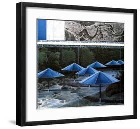 The Blue Umbrellas, 1991-Christo-Framed Art Print