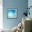 The Blue Underwater with Bubbles-Sergiy Serdyuk-Framed Photographic Print displayed on a wall