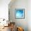 The Blue Underwater with Bubbles-Sergiy Serdyuk-Framed Photographic Print displayed on a wall