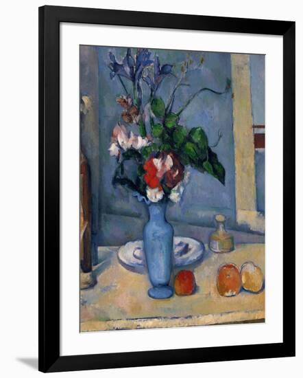 The Blue Vase, 1885-87-Paul Cézanne-Framed Giclee Print