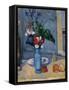 The Blue Vase, 1885-87-Paul Cézanne-Framed Stretched Canvas