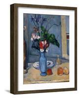 The Blue Vase, 1885-87-Paul Cézanne-Framed Giclee Print