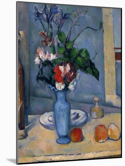 The Blue Vase, 1885-87-Paul Cézanne-Mounted Giclee Print