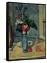 The Blue Vase, 1889-90-Paul Cézanne-Framed Stretched Canvas