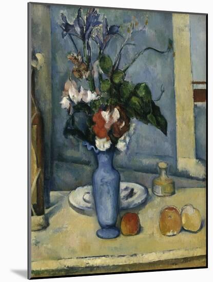 The Blue Vase, c.1885-Paul Cézanne-Mounted Giclee Print