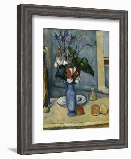 The Blue Vase, c.1885-Paul Cézanne-Framed Giclee Print