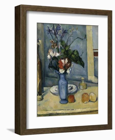 The Blue Vase, c.1885-Paul Cézanne-Framed Giclee Print