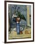 The Blue Vase, c.1885-Paul Cézanne-Framed Giclee Print