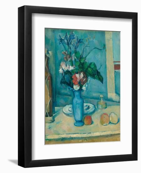 The Blue Vase (Le Vase Ble)-Paul Cézanne-Framed Premium Giclee Print