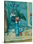 The Blue Vase (Le Vase Ble)-Paul Cézanne-Stretched Canvas