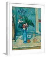 The Blue Vase (Le Vase Ble)-Paul Cézanne-Framed Giclee Print