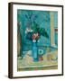 The Blue Vase (Le Vase Ble)-Paul Cézanne-Framed Giclee Print