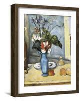 The Blue Vase-Paul Cézanne-Framed Art Print