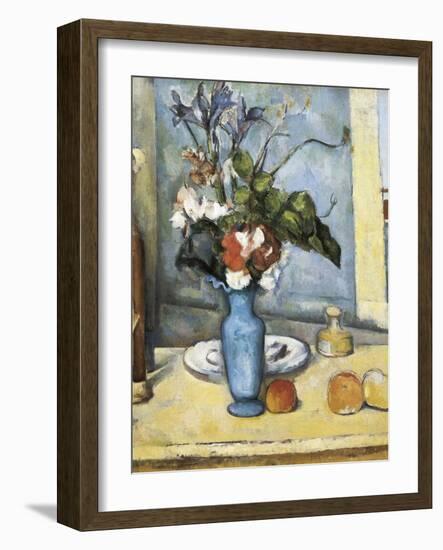 The Blue Vase-Paul Cézanne-Framed Art Print