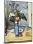 The Blue Vase-Paul Cézanne-Mounted Art Print