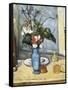 The Blue Vase-Paul Cézanne-Framed Stretched Canvas