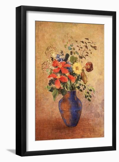 The Blue Vase-Odilon Redon-Framed Giclee Print