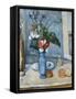 The Blue Vase-Paul Cézanne-Framed Stretched Canvas