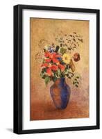 The Blue Vase-Odilon Redon-Framed Giclee Print