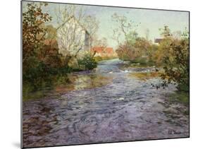 The Blue Water-Thaulow-Mounted Giclee Print