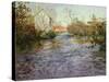 The Blue Water-Thaulow-Stretched Canvas